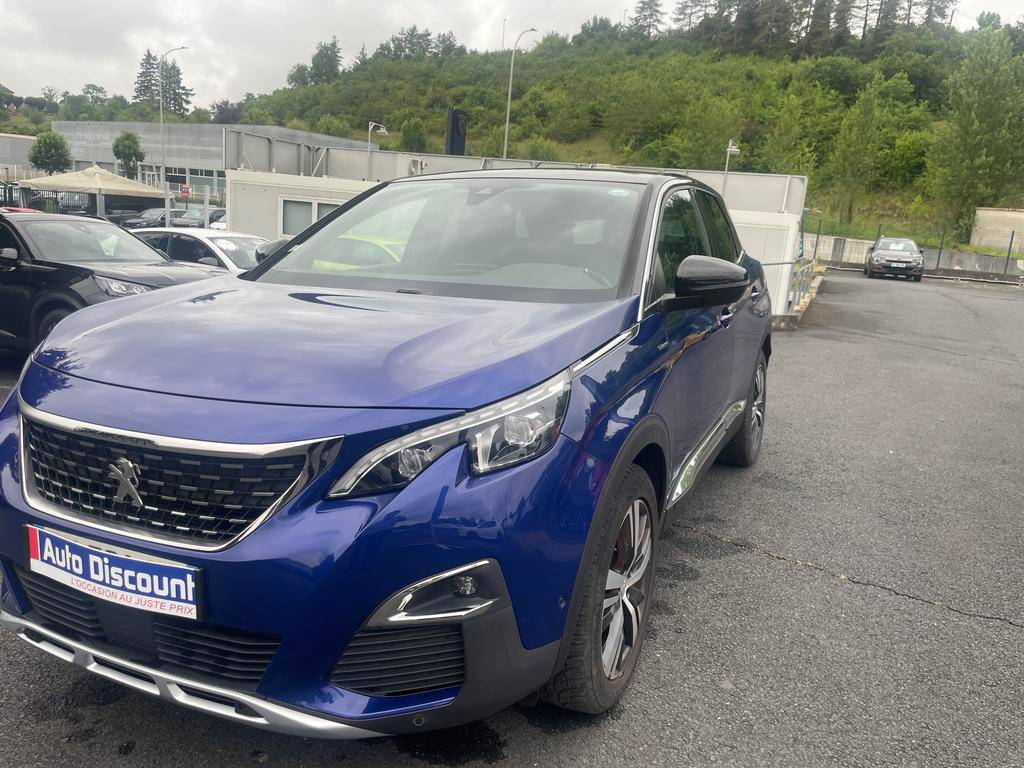 PEUGEOT3008 1.6 BlueHDi 120ch S&S EAT6 GT Line occasion en vente à Brive-la-Gaillarde au prix de 19 599 €