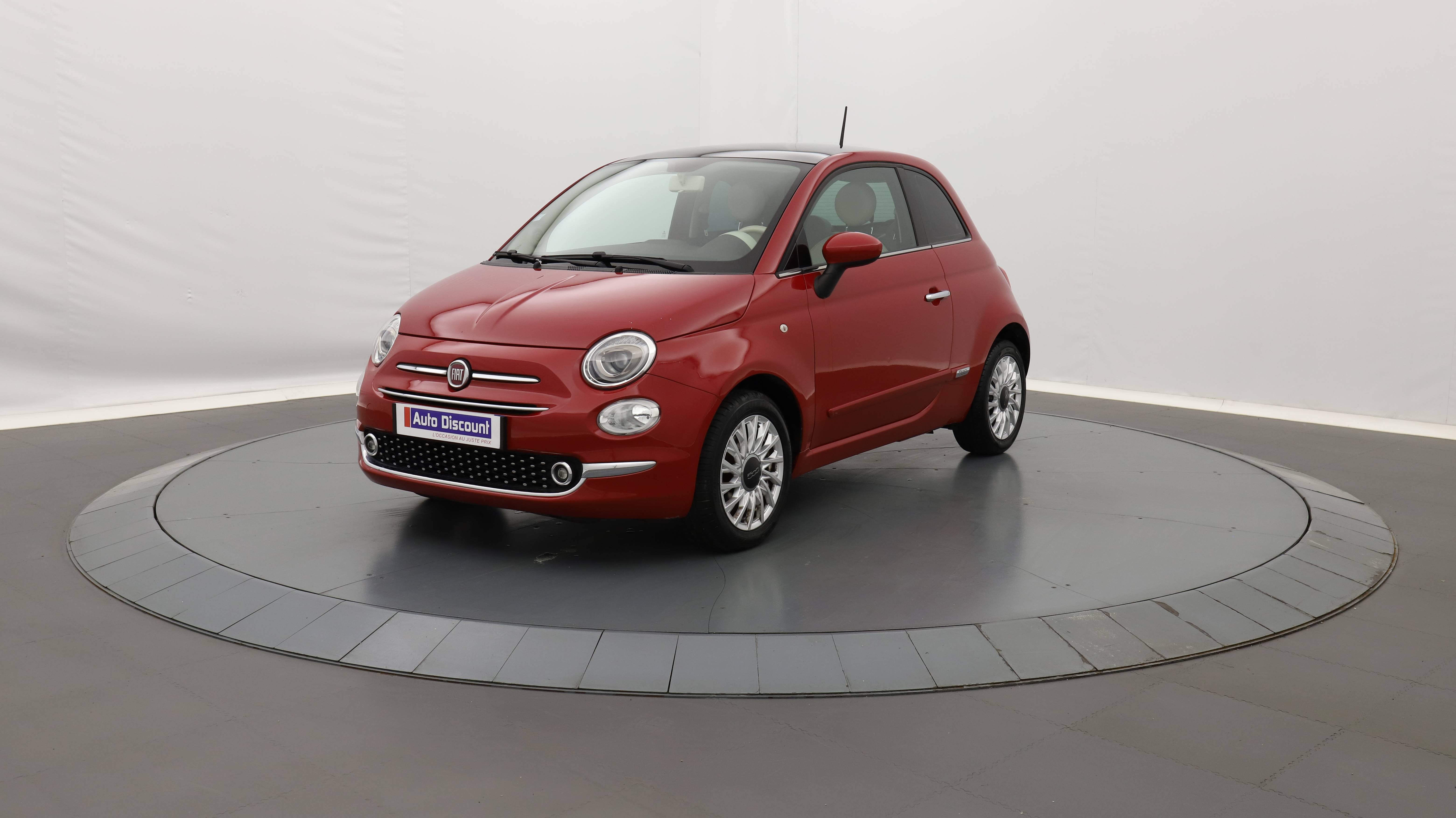 FIAT500 1.2 69 ch Eco Pack Lounge occasion en vente à Sète au prix de 9 480 €