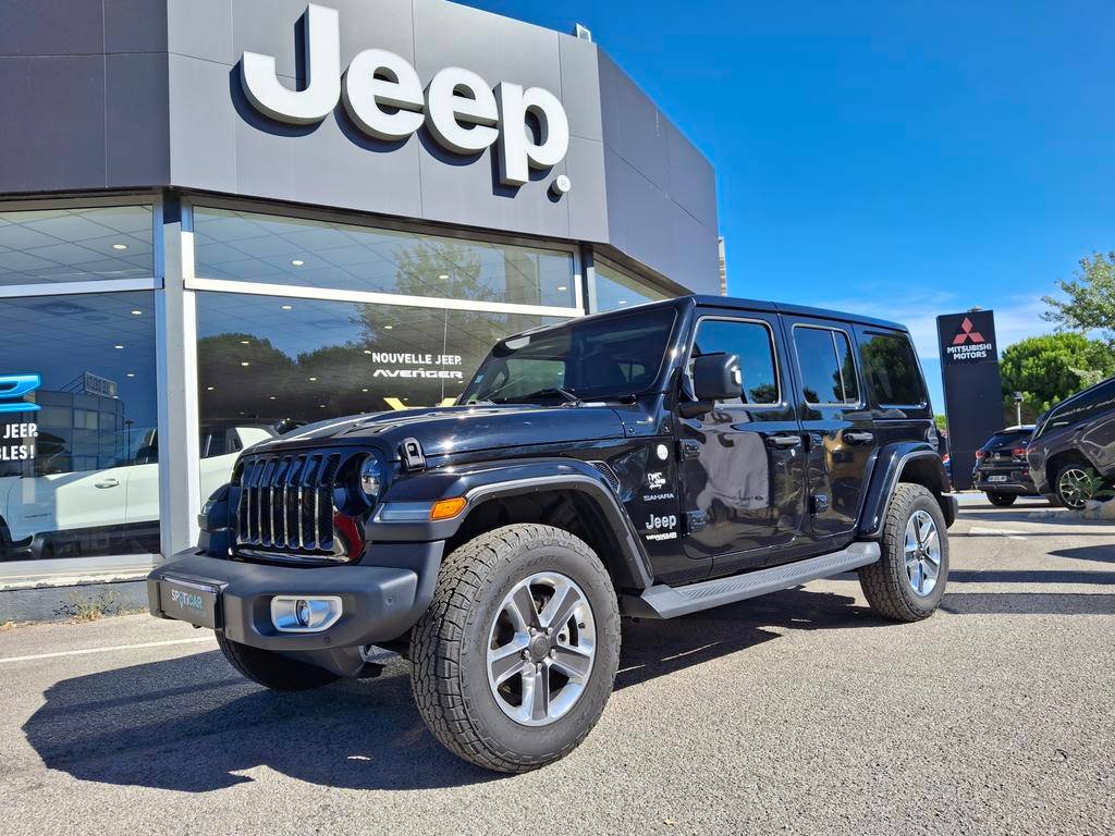 JEEPWrangler Unlimited 2.2 l MultiJet AdBlue 200 ch 4x4 BVA8 Sahara occasion en vente à Mauguio au prix de 40 590 €